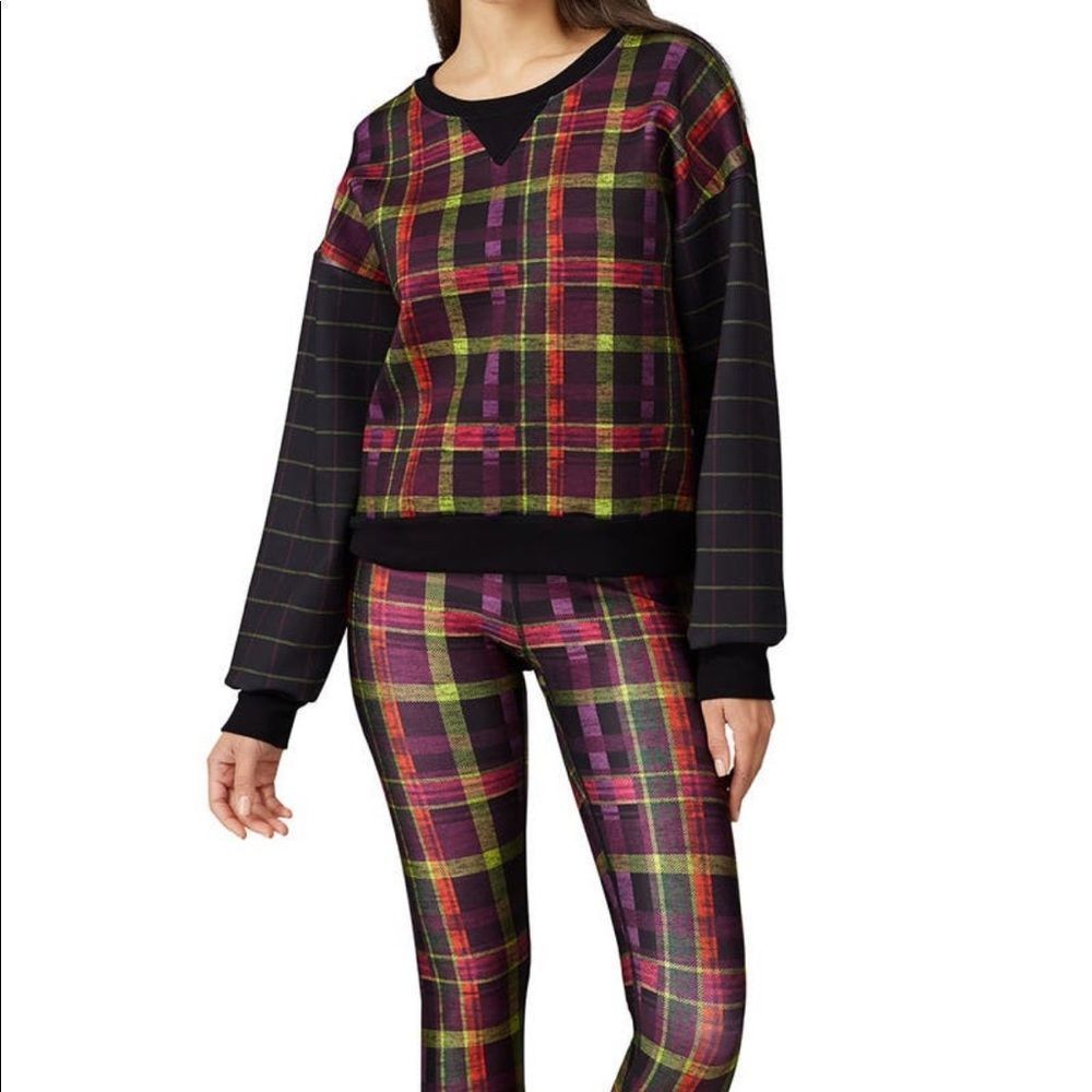 Terez as if plaid sweatshirt